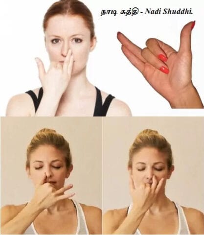 Continue the practice for - Nadi Shuddhi. tamil.