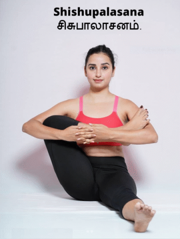 Continue the practice for - Sisupalasana. mother.