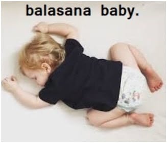 balasana baby